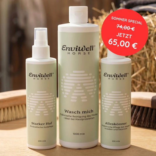 Produkt-Set im Stall: Starker Huf, Wasch mich und Alleskönner von EnviWell